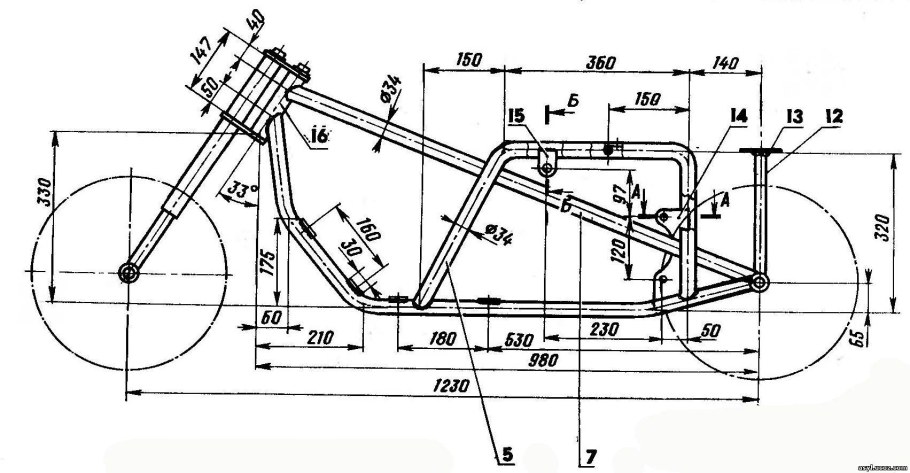 Столик в лодку ПВХ чертеж