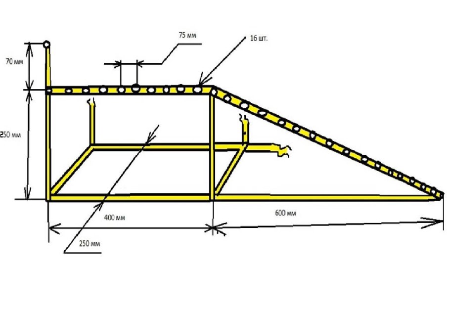 Подъемник опрокидыватель чертеж
