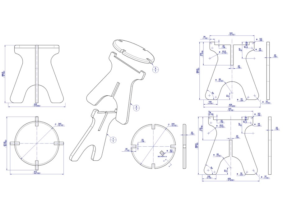 Тренога чертеж