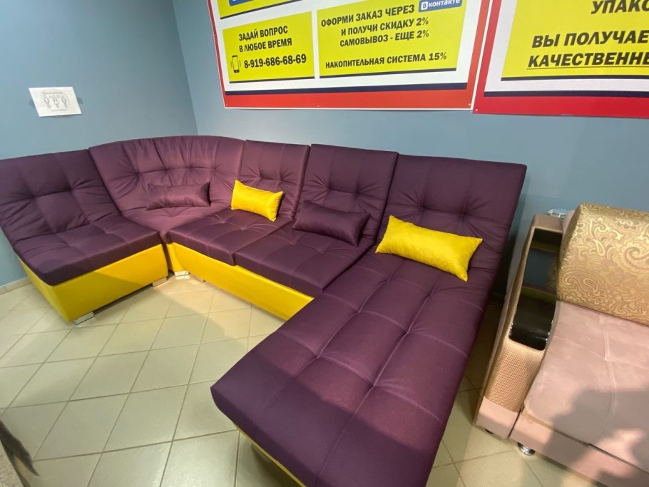 Угловой диван цвет шоколад