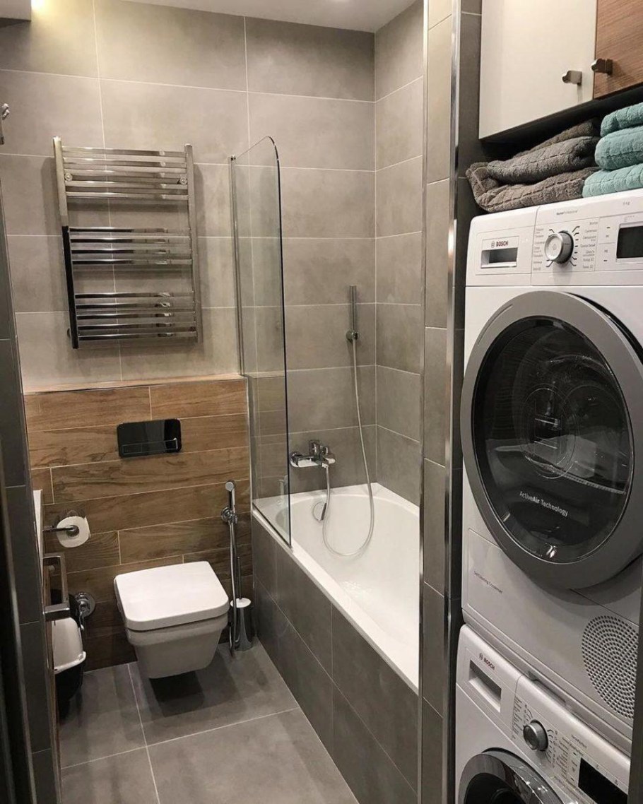 Ванная комната со стиральной машиной
