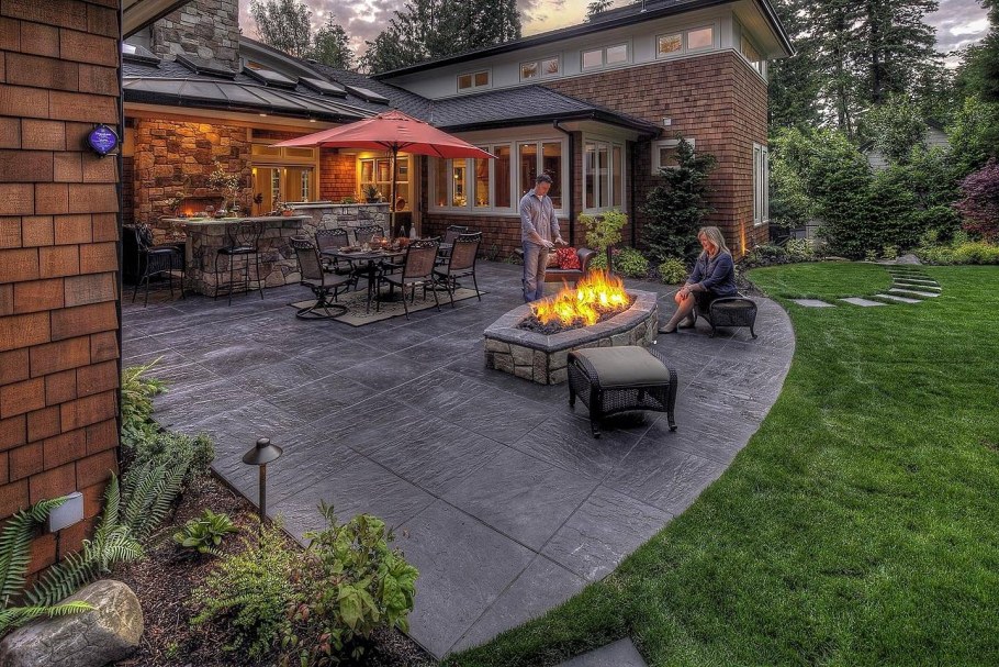 Кострище в частном доме