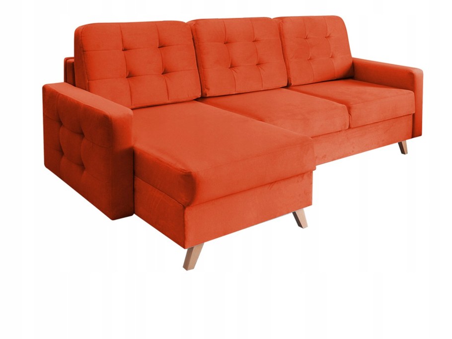 Диван угловой оранжевый