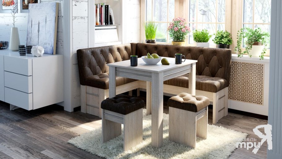 Угловая скамья Hoff Прайм