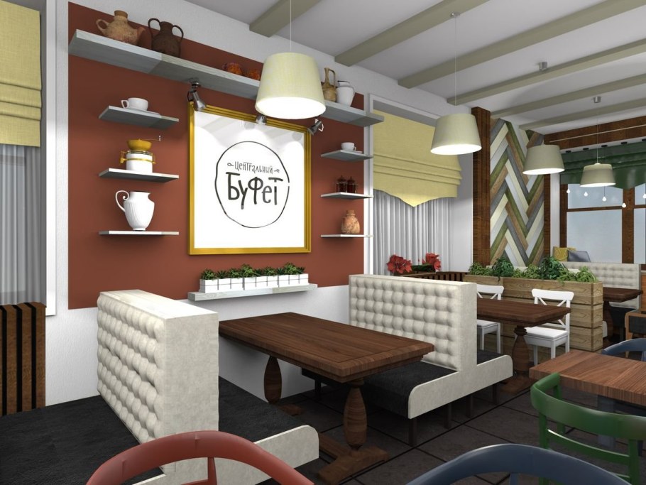 Интерьер ресторана «Моондзун»Япония