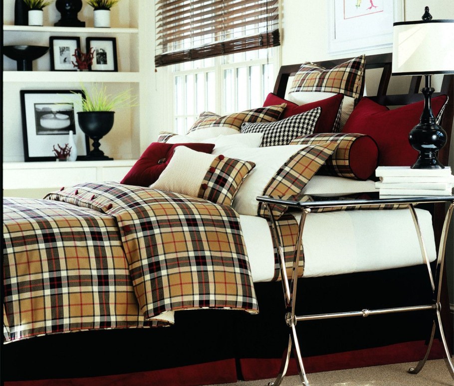 Шотландский тартан в интерьере