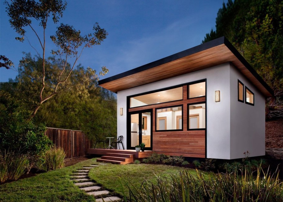 Tiny House с односкатной крышей