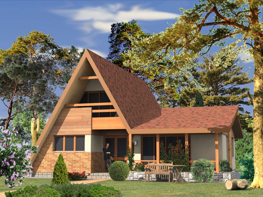 Маленький каркасный домик