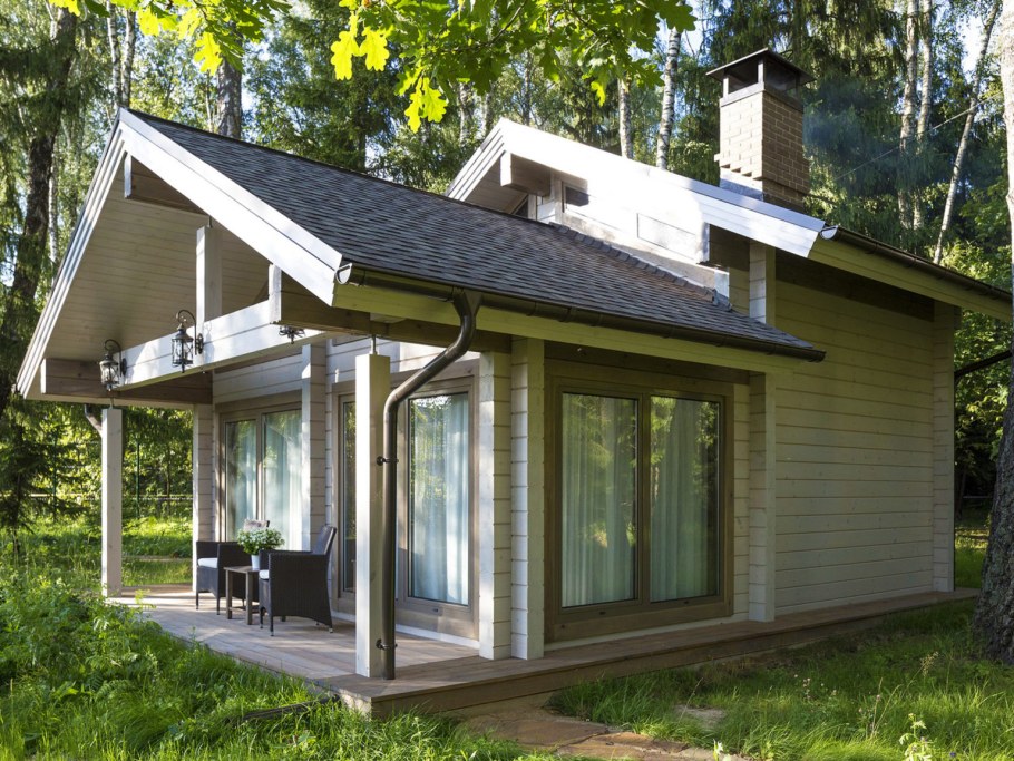 Домик с мансардой