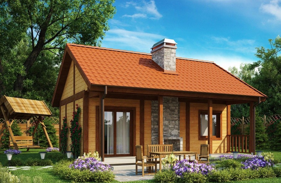 Маленький одноэтажный домик