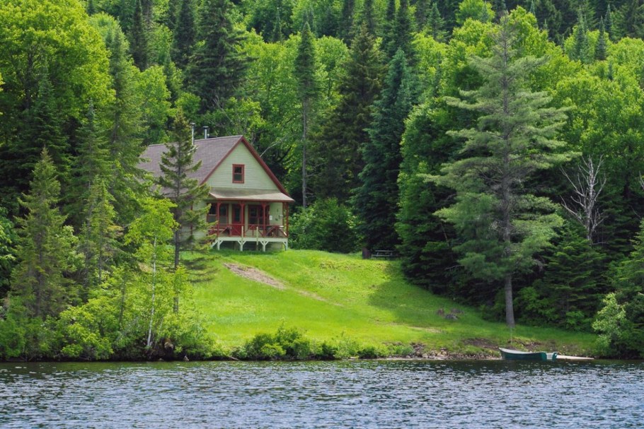 Финляндия турбаза река лес