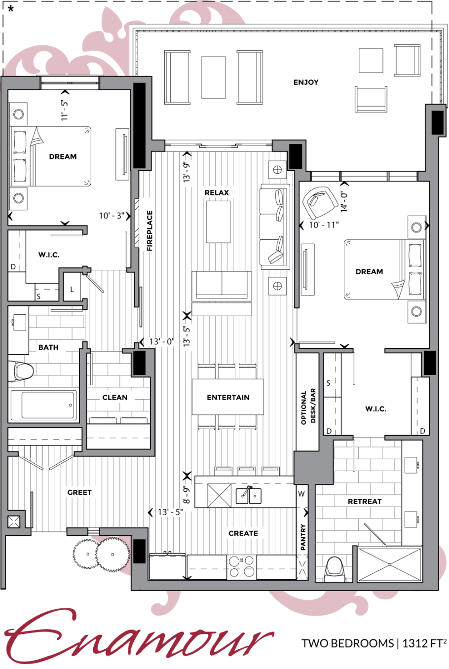 Квартира с острым углом планировка