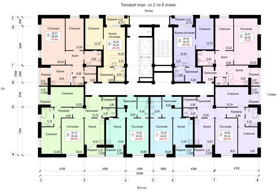 Планировка полукруглой квартиры
