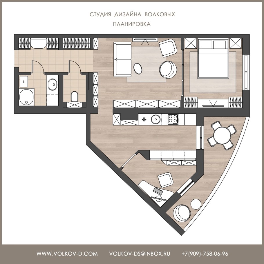 Студия Волковых планировка