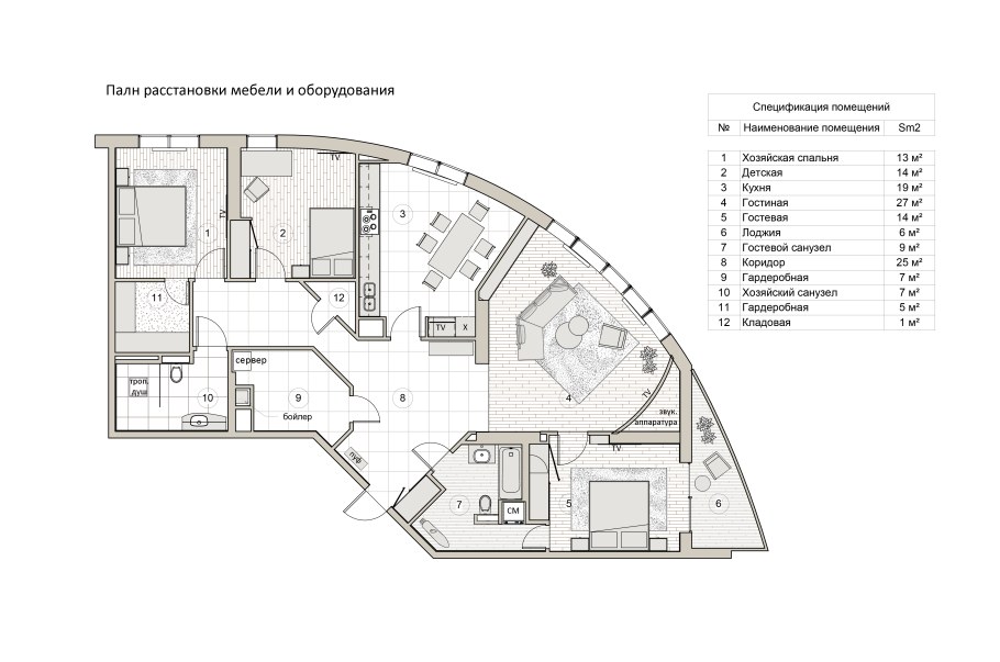 Планировка квартиры студии 32 кв.м