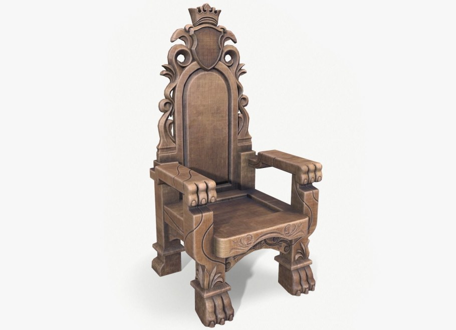 Кресло трон стеганая