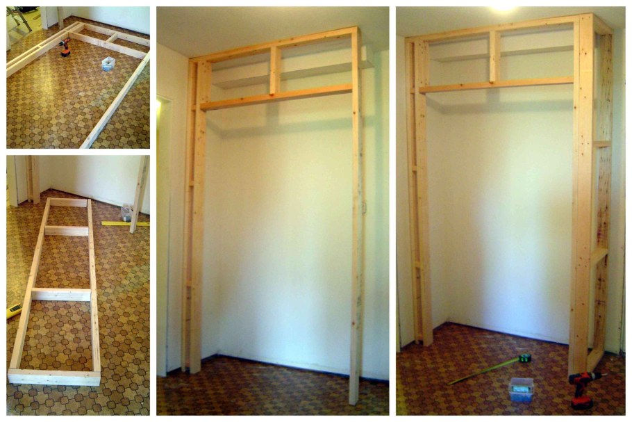 Каркас встроенного шкафа