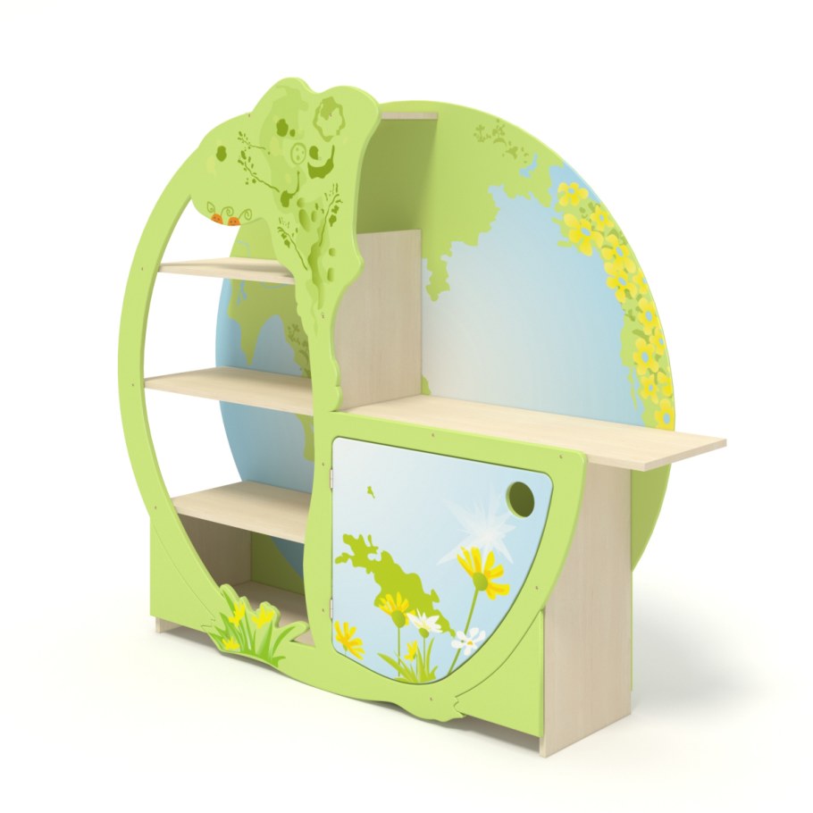 Стеллаж уголок природы