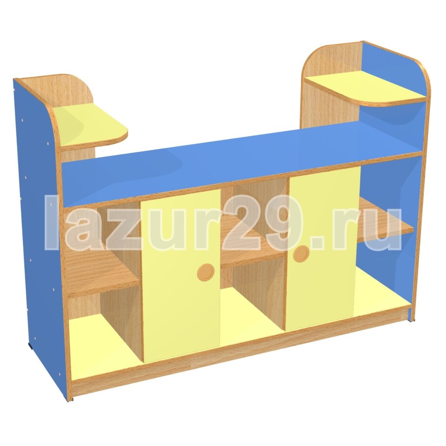 Угловые стеллажи для детского сада