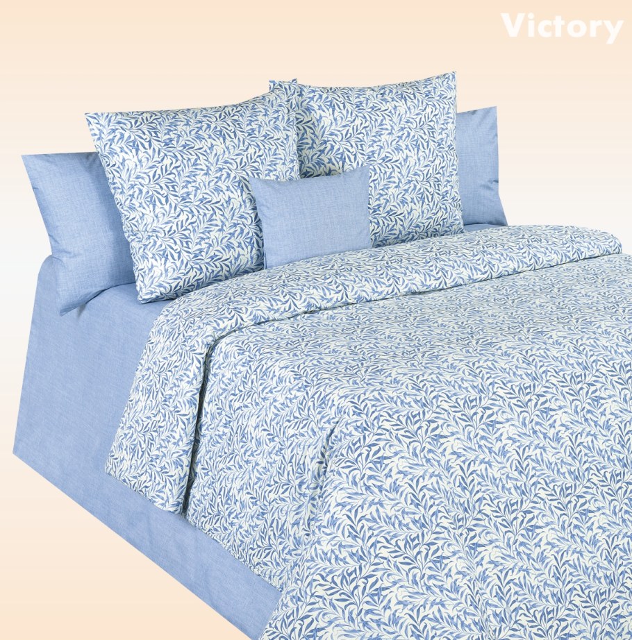Комплект постельного белья мако-сатин морская волна
