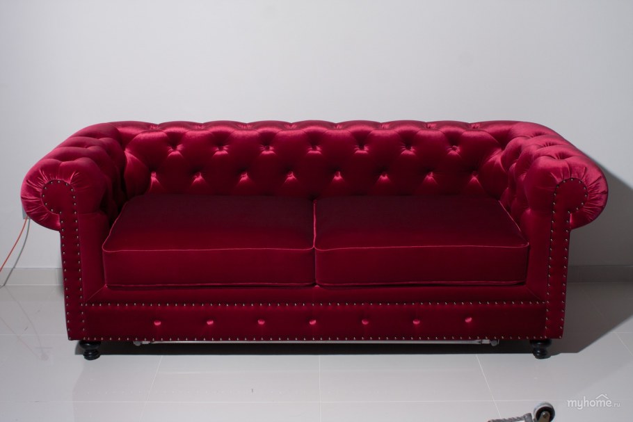 Диван Честер красный хофф