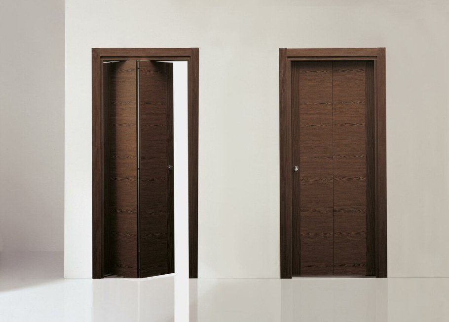 Дверь ПВХ Spacy 84x205 см, цвет тёмное дерево