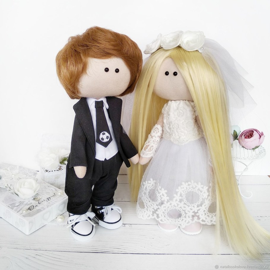 Мини куклы жених и невеста