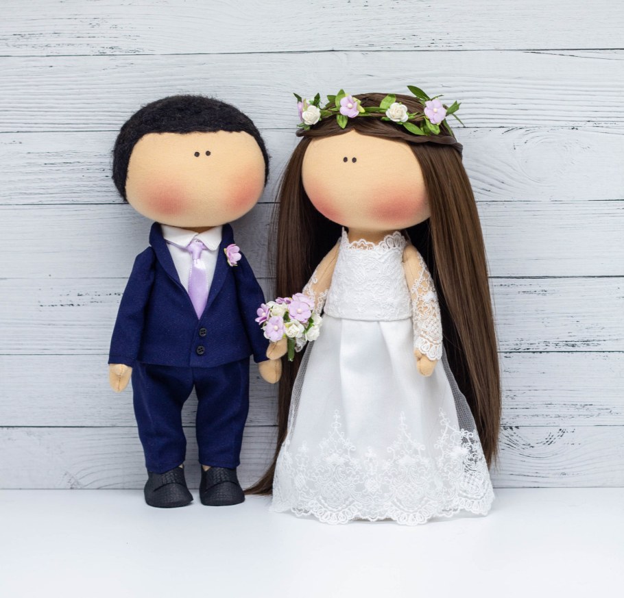 Текстильная кукла жених