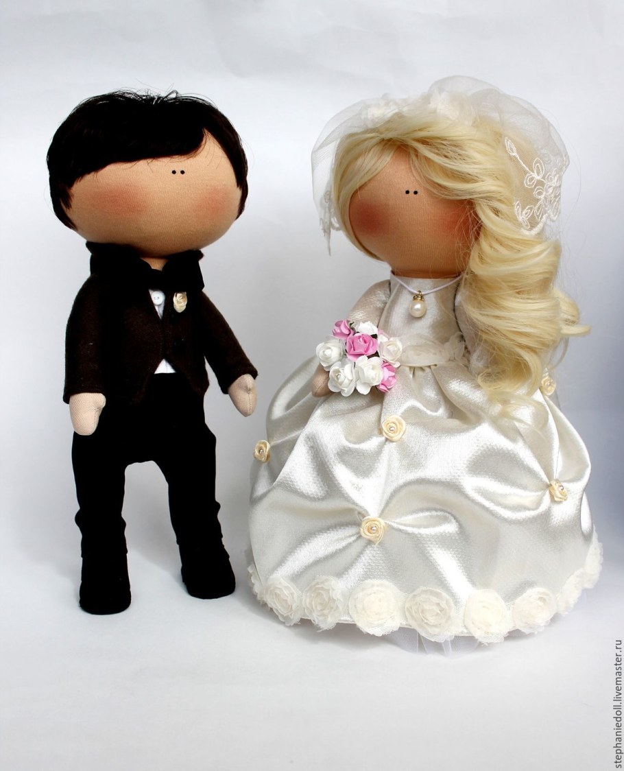 Куклы большеножки жених и невеста