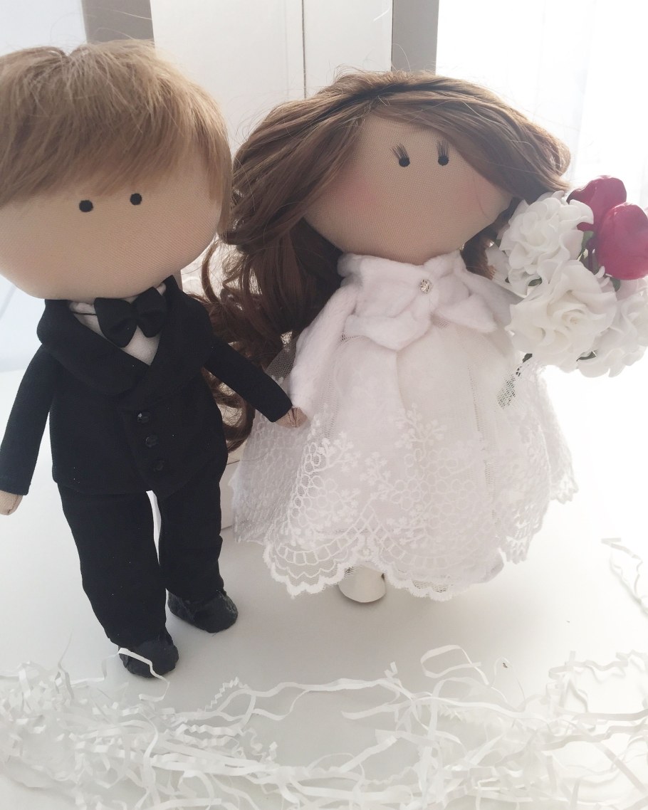 Куклы жених и невеста ручной работы