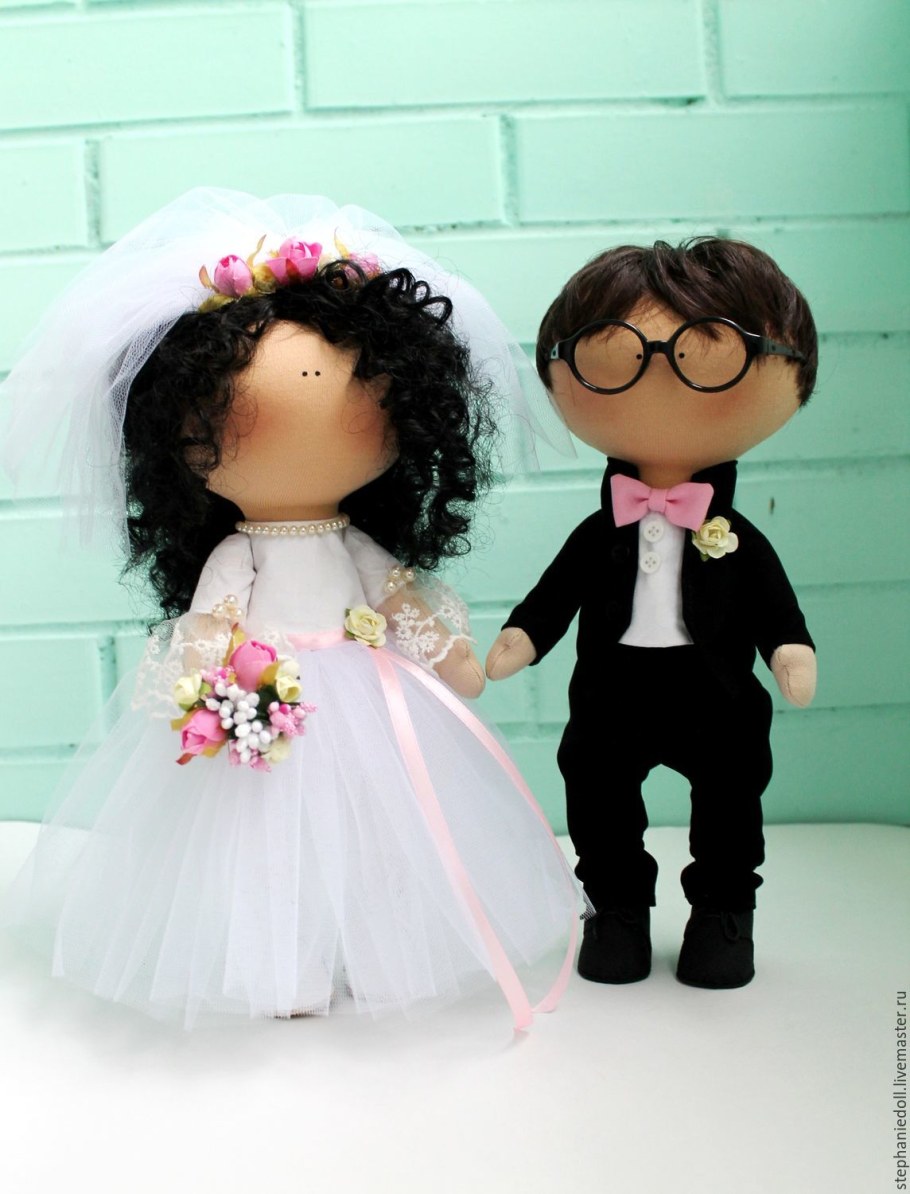 Кукла большеножка жених и невеста
