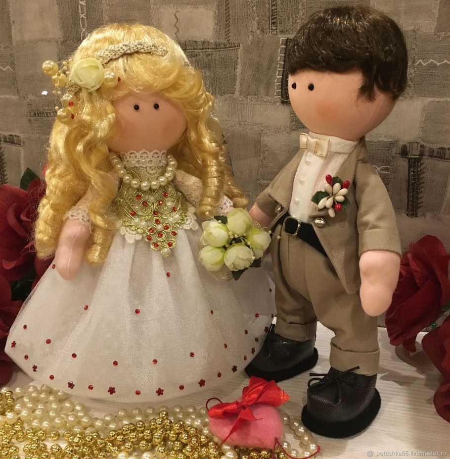 Свадебные куклы жених и невеста