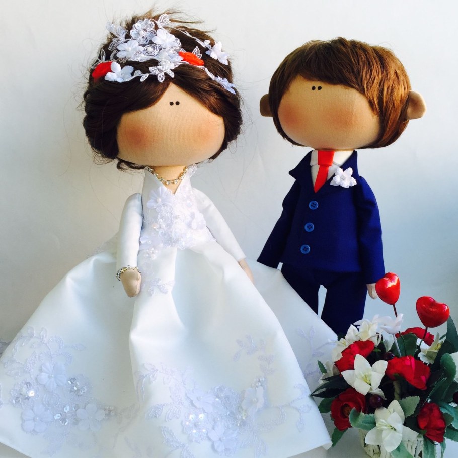 Интерьерная кукла невеста