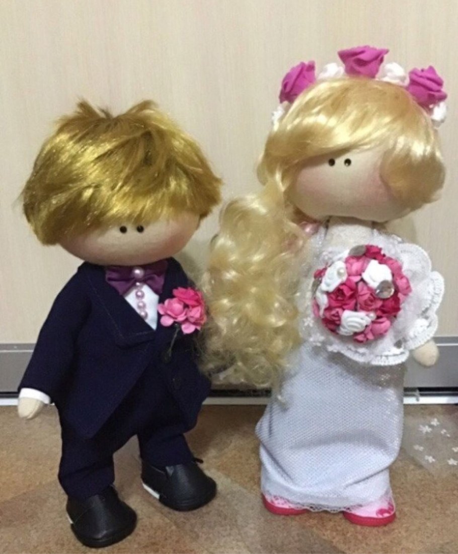 Свадебные куклы жених и невеста