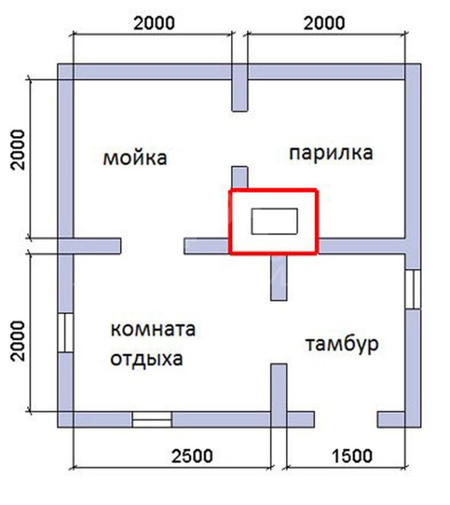 Чертежи бань из бруса 3х5