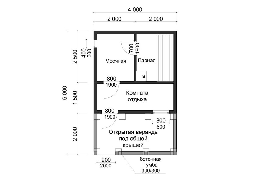 Баня 6 на 3 планировка мойка и парилка