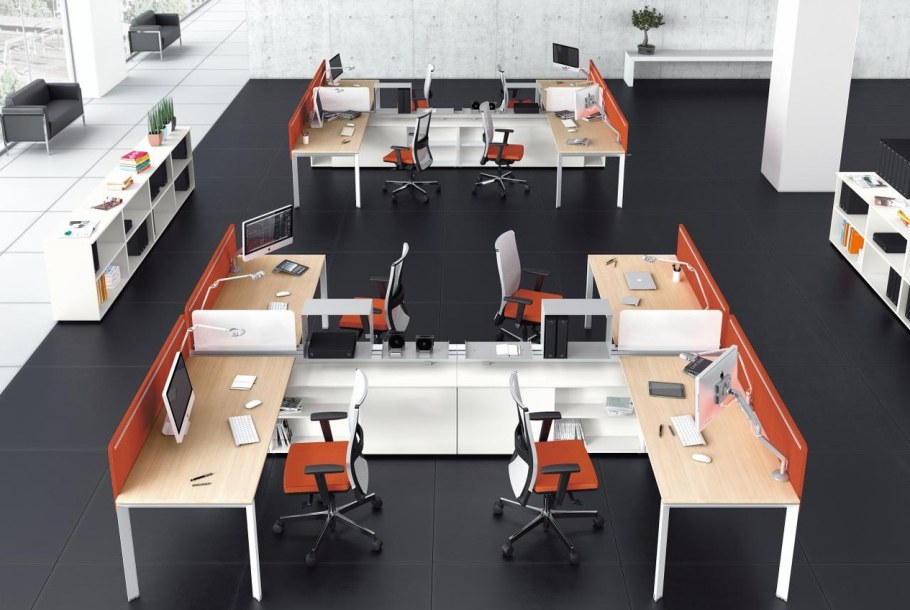 Размещение столов в офисе