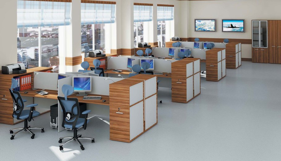 Компоновка рабочих мест офиса