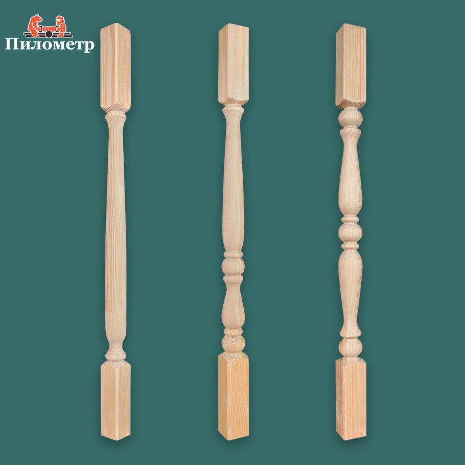 Балясина прорезная № 4, 90*20*900 мм, сорт а-в