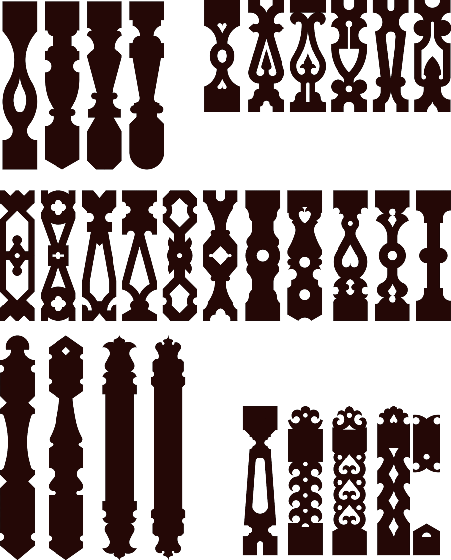 Балясины для лестницы из дерева спираль