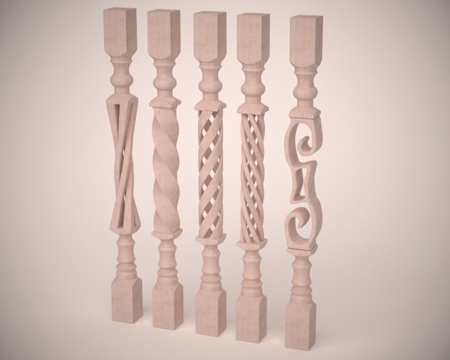 Ограждение с балясинами