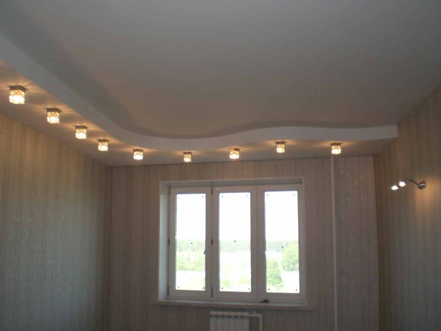 Гипсокартонные потолки для маленького зала