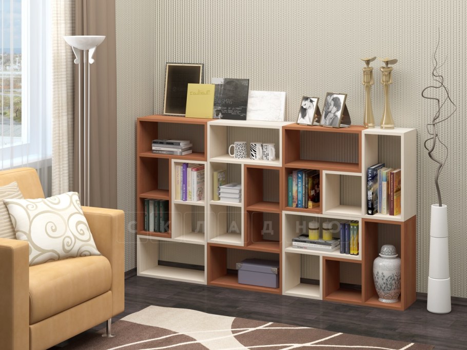 Стеллаж книжный ЛДСП регион 058