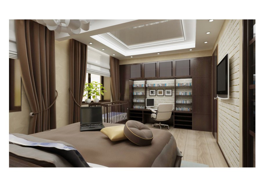 Дизайн двухкомнатной сталинки