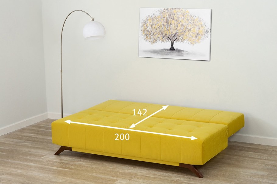 Желтый диван в интерьере