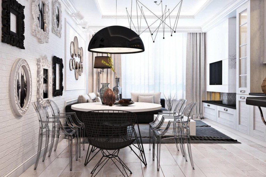 Лофт с элементами арт деко