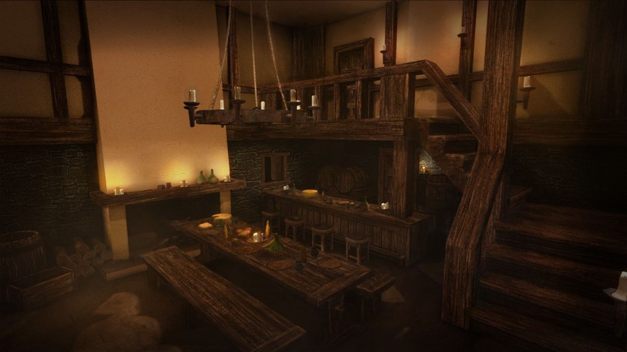 Арт средневековый постоялый двор