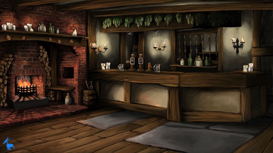 Комната средневековья фэнтези