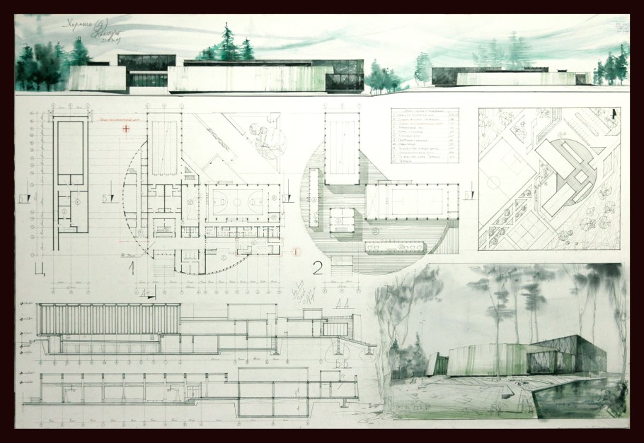 Проект многофункционального комплекса Виктории матрюк. МАРХИ, 2017