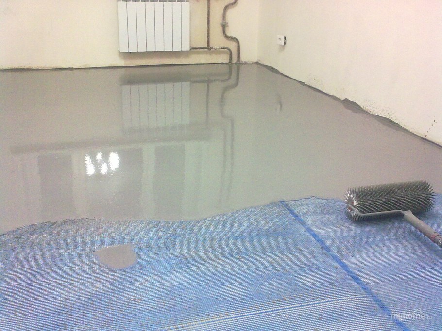 Заливной пол под ламинат